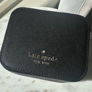 Kate Spade Black Card Holder with Gold Logo